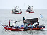 Fischerdorf Cha-Am in Thailand