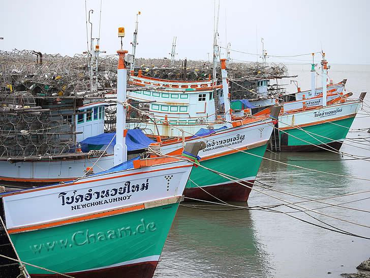 Cha-Am Fischerboote für Hummer Fang