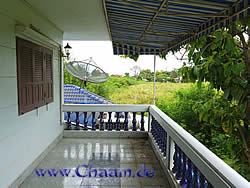 Balkon mit Blick auf den Golf von Thailand