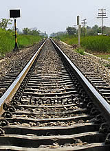 Bahnhof und Gleide in Cha-Am