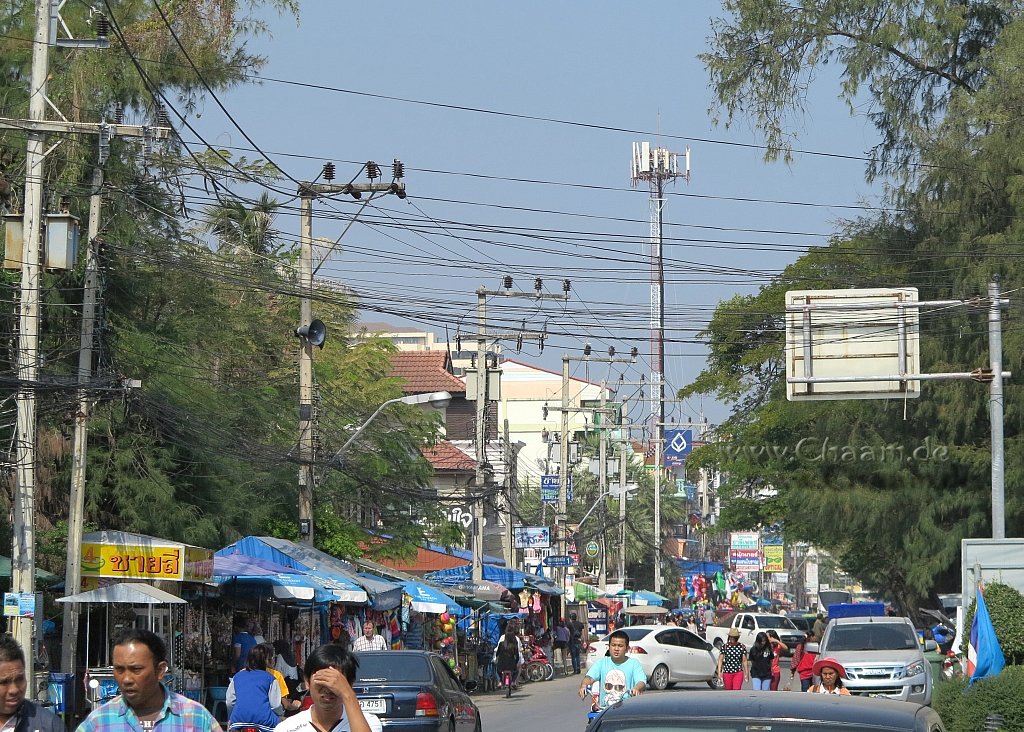 Strandstrasse in Cha-Am