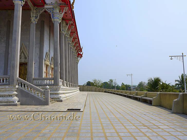 Seitenansicht Tempel Wat Tanot Luang Thailand