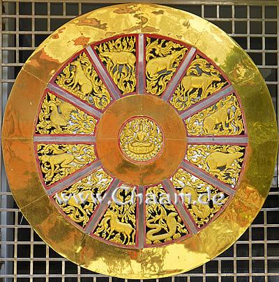 Chinesische Sternzeichen in Gold